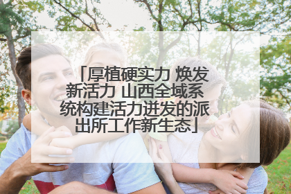 厚植硬实力 焕发新活力 山西全域系统构建活力迸发的派出所工作新生态